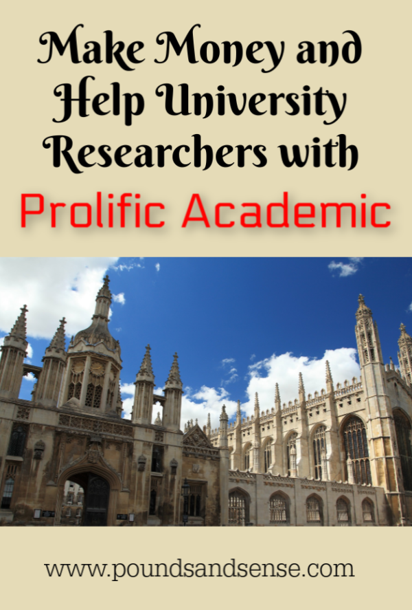 Make Money and Help University Researchers with Prolific Academic