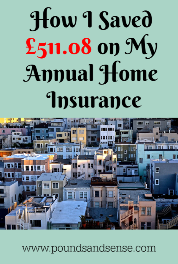 How I Saved £511.08 on my Annual Home Insurance