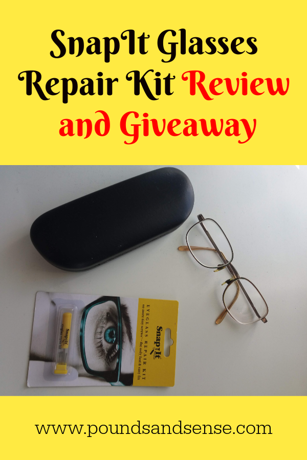 SnapIt Glasses Repair Kit Review and Giveaway