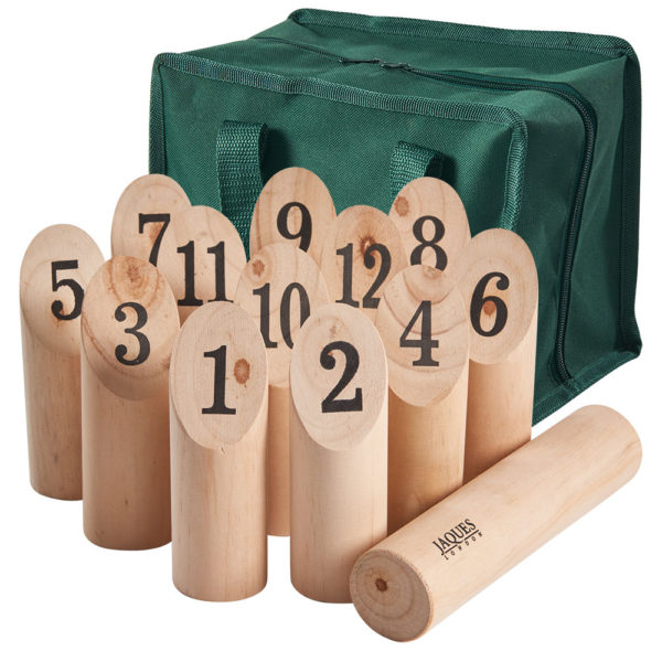 Garden toy wooden skittles