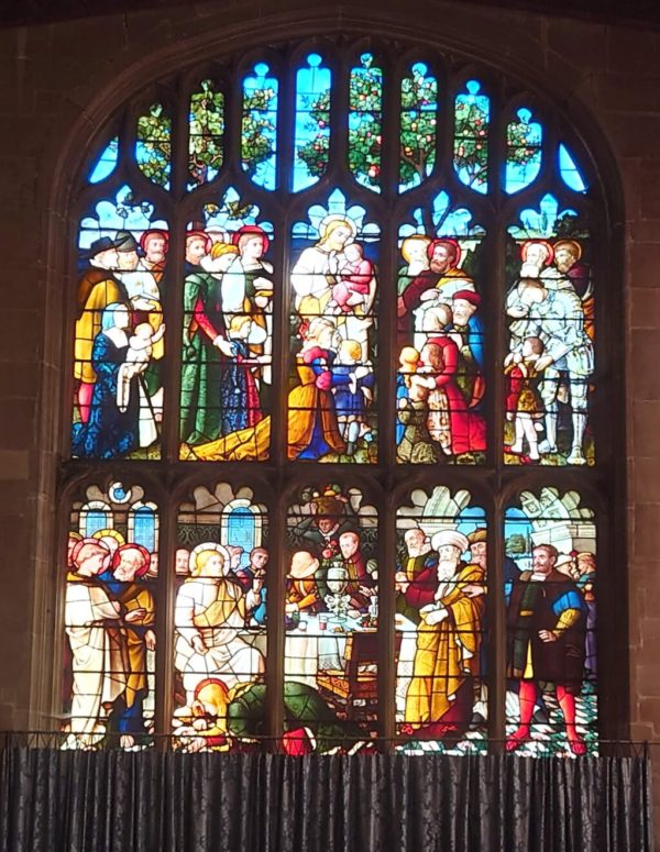 Lavenham church stained glass window