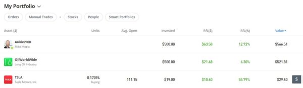 My eToro portfolio February 2023