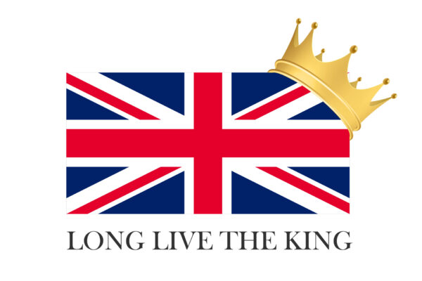 Union Jack and crown