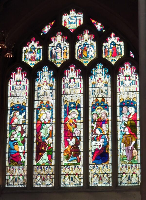 bath abbey stained glass window