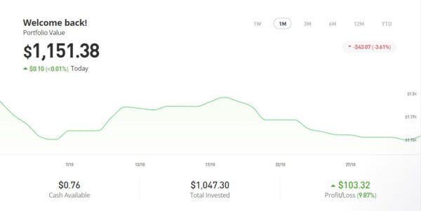 eToro portfolio 1