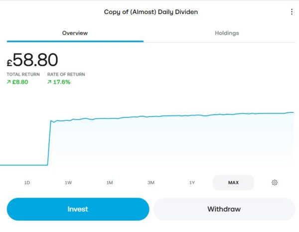 Trading 212 Dividends ISA Feb 26