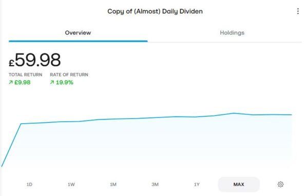 Trading 212 Dividends port May 26